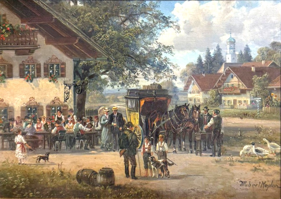 Einkehr in der Dorfwirtschaft Viktualienmarkt in München