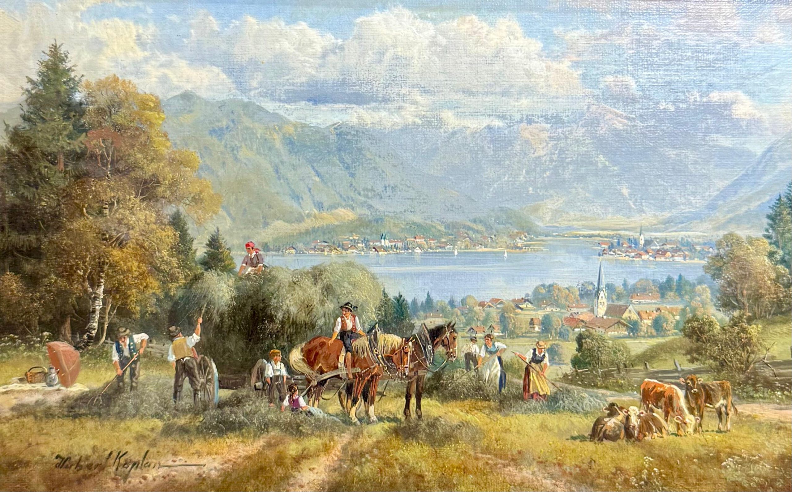 Kaplan Ernte am Chiemsee Viktualienmarkt in München